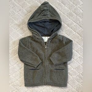 Zara Baby Dark Green Zip Up Hoodie